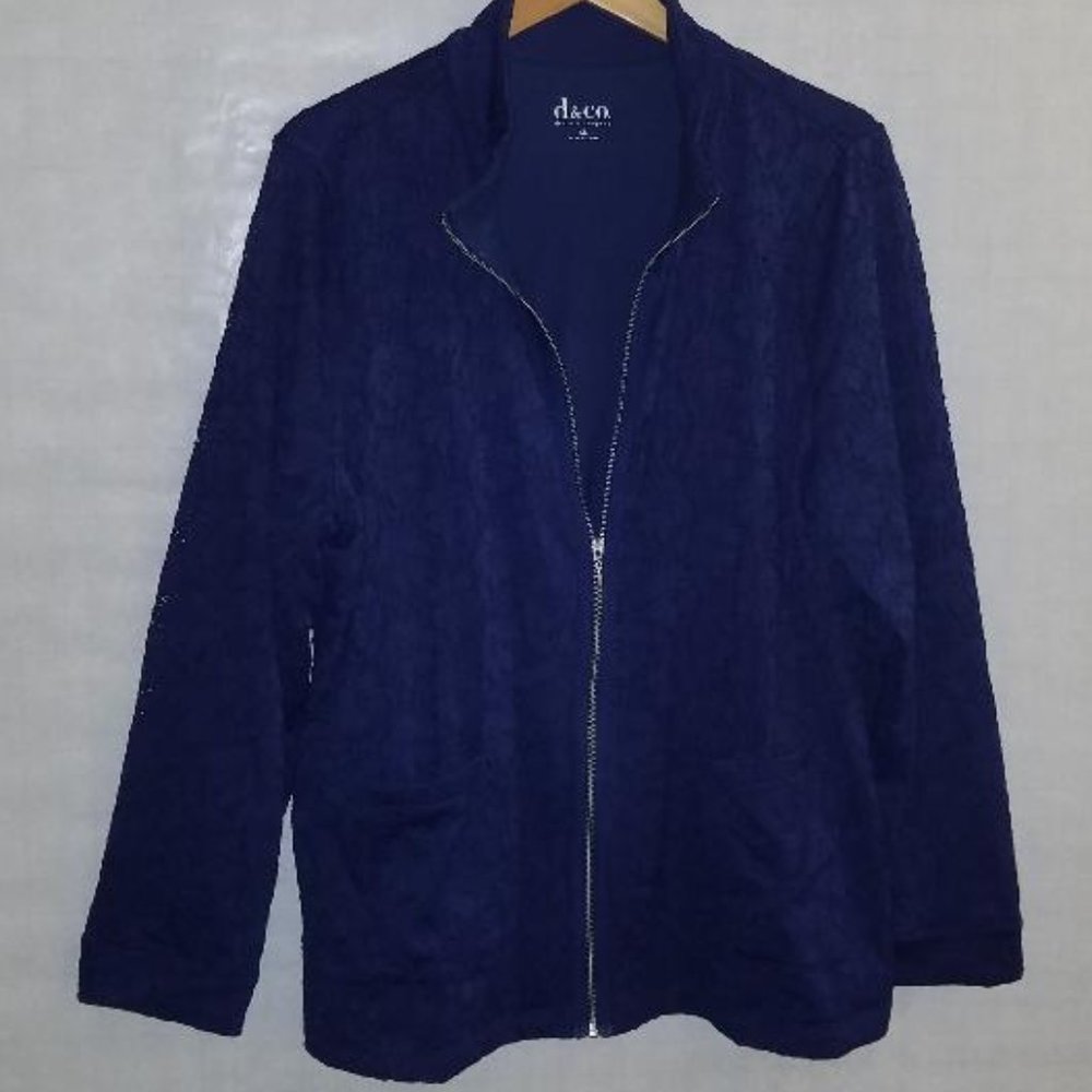 Denim & Co Zip Jacket XL